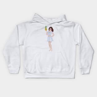 Pinapple Girl Kids Hoodie